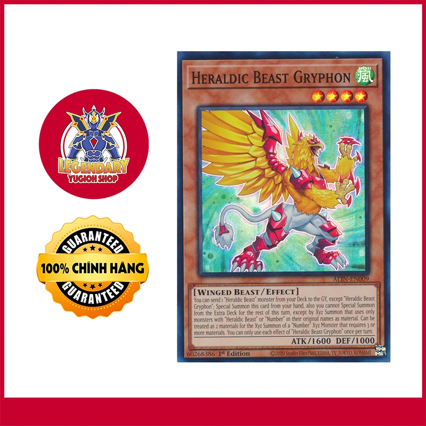 [การ์ด Yugioh ดั้งเดิม] Heraldic Beast Gryphon
