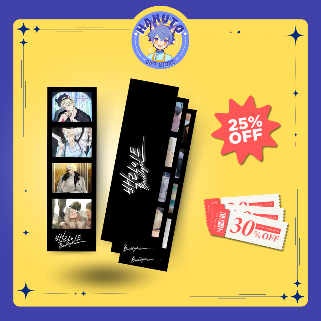 ชุดที่คั่นหนังสือ 3 ชิ้น Phototrip Phototrip manhwa Backlight