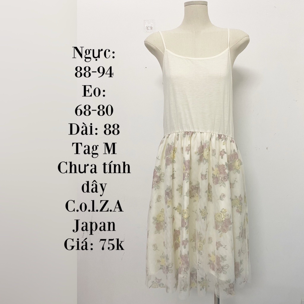 [2hand] Colza Japan เดรสเกาะอกตาข่าย