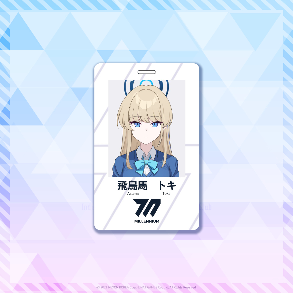 บัตรนักเรียน Millennium Asuma Toki - Blue Archive