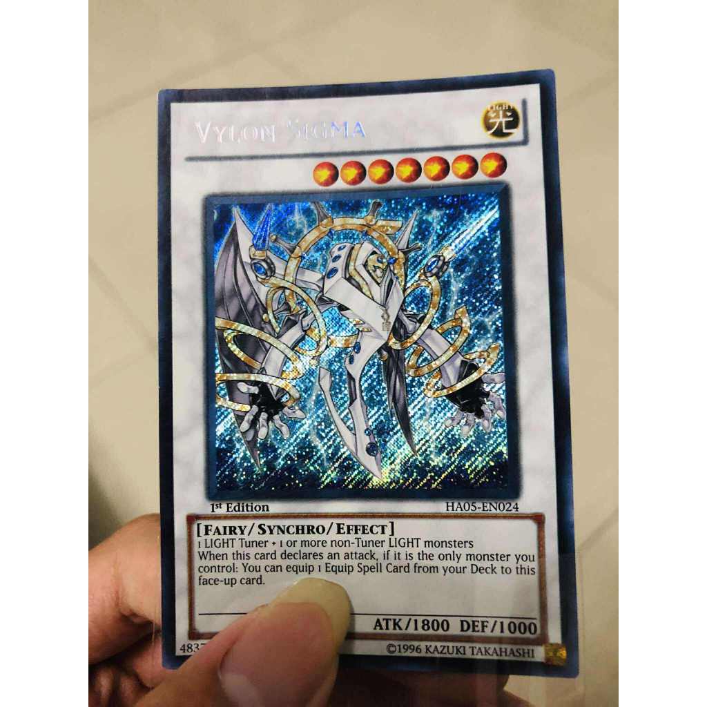 การ์ด Yugioh Vylon Sigma - HA05-EN024 - Secret Rare รุ่นที่ 1