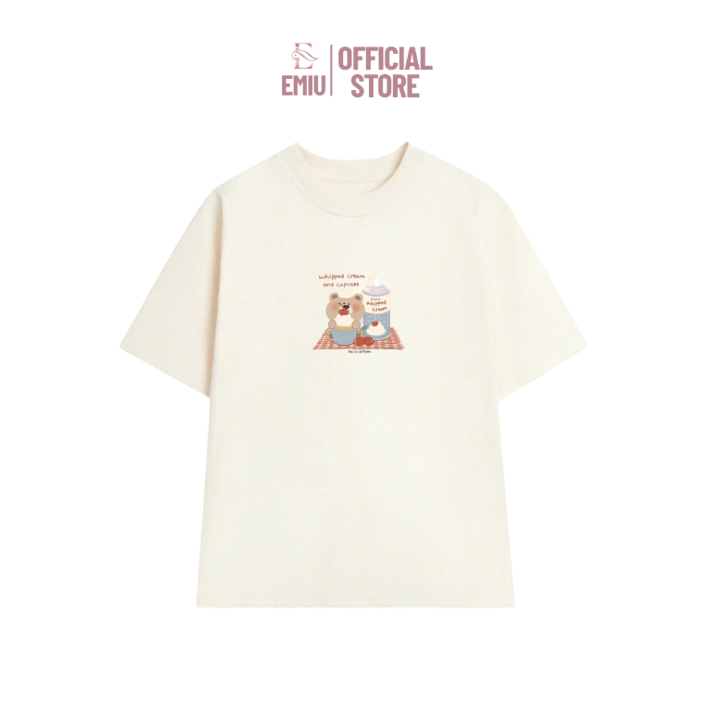 เสื้อยืด EMIU Babytee น่ารัก - ผ้าฝ้าย 2 ทาง 230GSM AT001