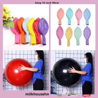 Bóng bay khổng lồ 36 inch 90cm nhiều màu trang trí sự kiện sinh nhật khai trương