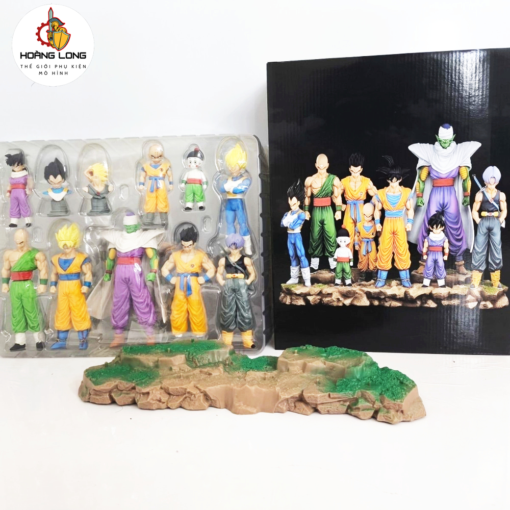 ตัวละคร Dragonball รุ่น 9 Z Team ฟิกเกอร์ Dragon Ball โต๊ะทํางาน (เครื่องประดับ Hoang Long)