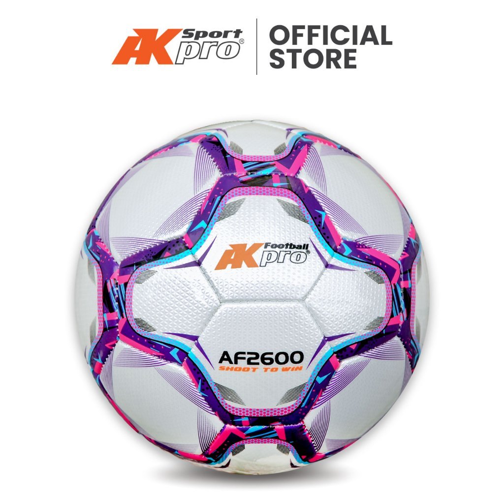 AKpro AF2600 ฟุตบอลสีม่วง No. 4,5 - ฟรีเข็ม
