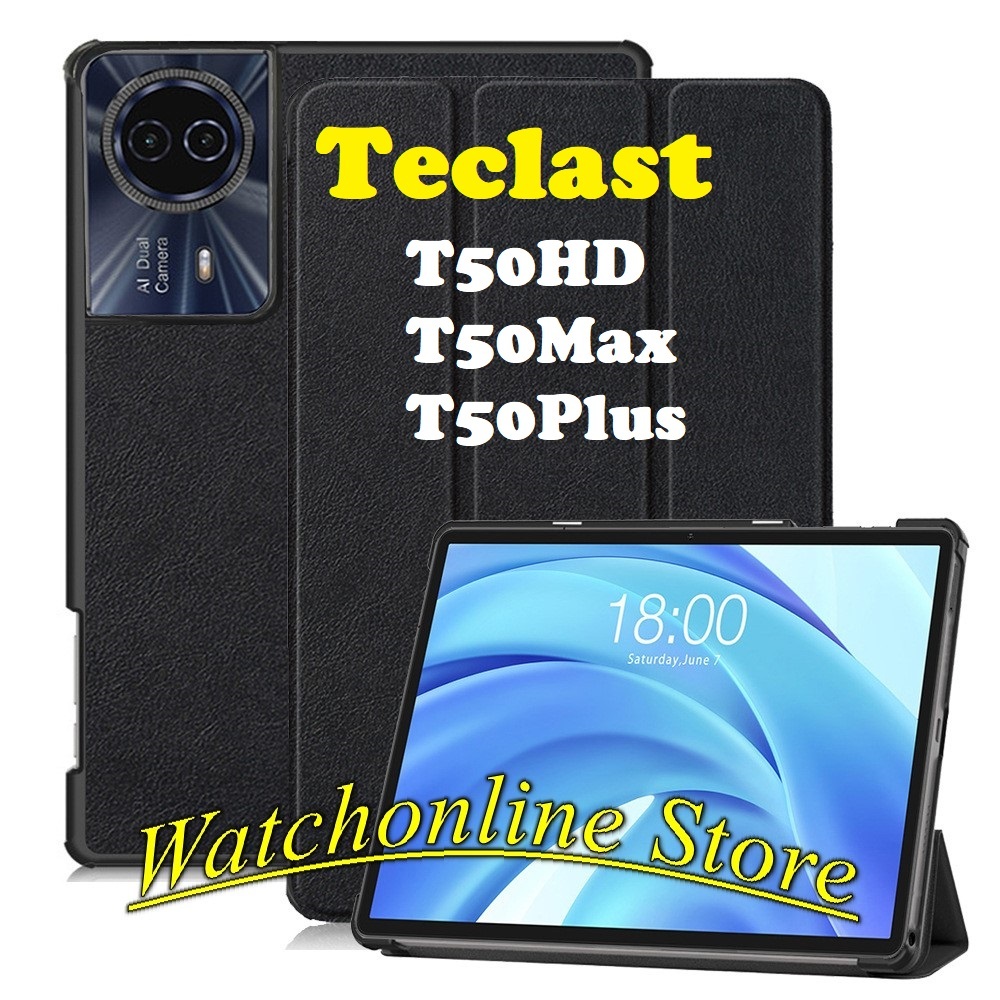 ซองหนังพับแบบพลิกสําหรับ Teclast T50Max, T50Plus T50 plus 11 2024 หลังแข็ง