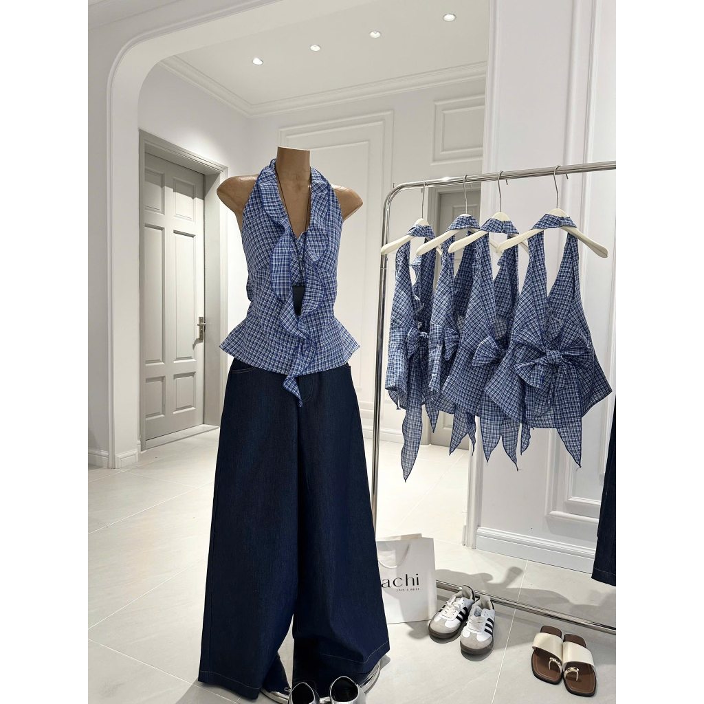 ⋆. ̊ Fresh vibe: CARROY COLLAR SHIRT + SP JEANS022350 โรงกลั่น