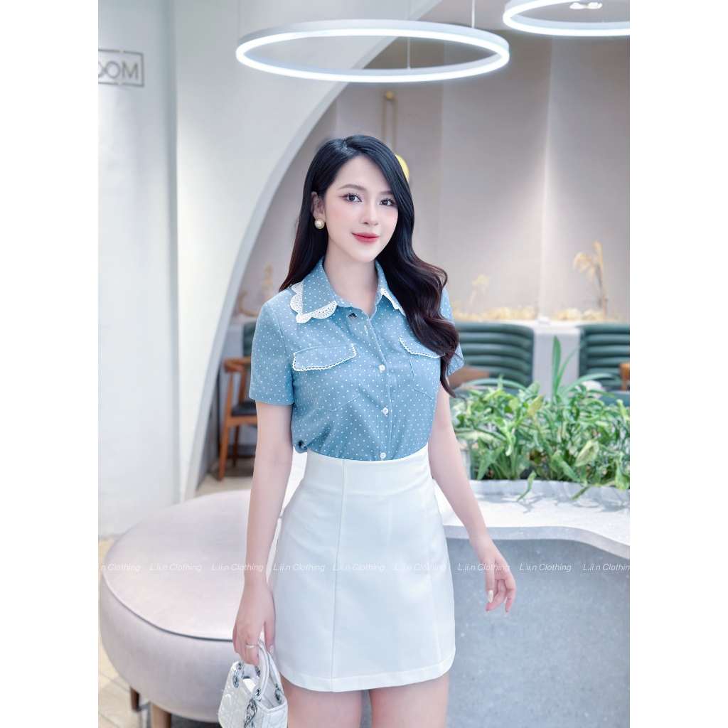 เสื้อคอปกคาวบอยเทียม - เสื้อผ้า Liin - SMC029PRI-S25