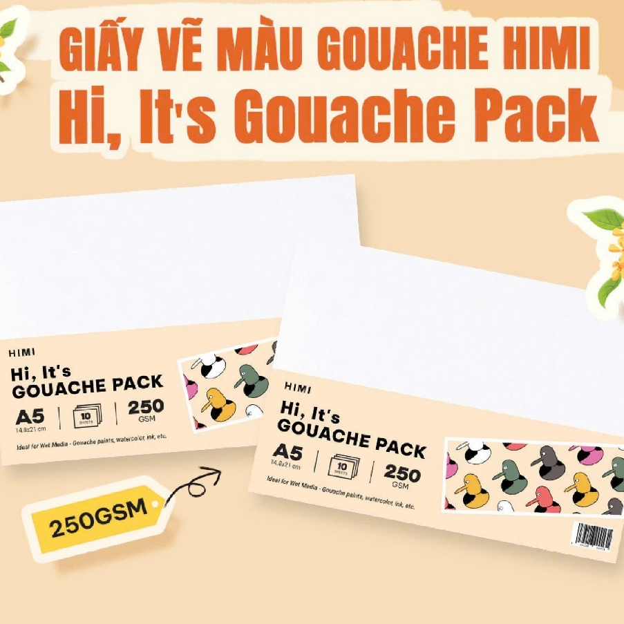 HIMI DRAWING PAPER 250GSM ตลับพิเศษสําหรับสี GOUACHE