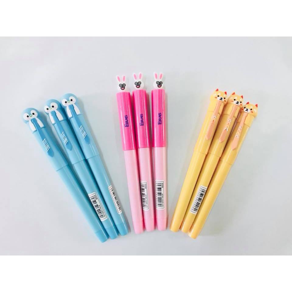 Eras E008 Super Smooth Chiban Fountain Pen - ปากกาหมึกซึมนักเรียนรูปตลก (พร้อมตลับหมึก 4 ตลับ)