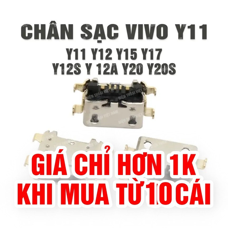 ชุดพินชาร์จ Vivo Y11 /Y12/Y12S/Y20/Y3/Y83/Y91/Z1/Z2/Z3/U1/U3 10 ชิ้น