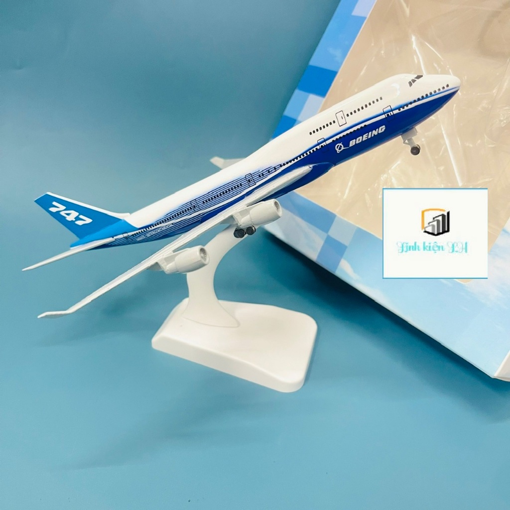 BOEING 747 PLANE MODEL รุ่นโลหะคุณภาพสูง 20 ซม. มีล้อ ใหม่ 2023