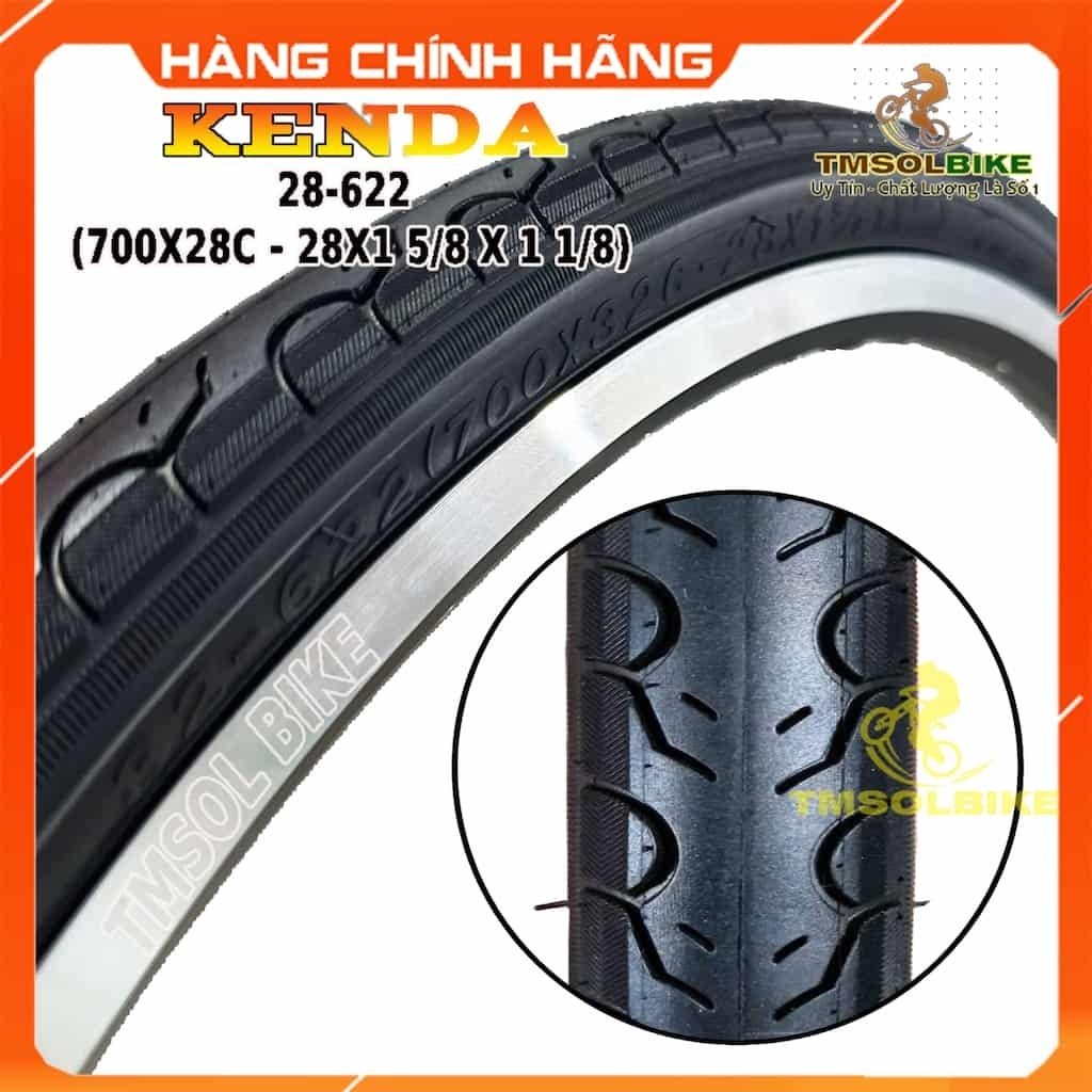 ยางรถจักรยาน KENDA 700x28C, ยางรถจักรยาน KENDA 28-622 (700x28C - 28X1 5/8 X 1 1/8) - สินค้าของแท้