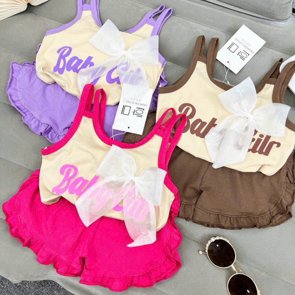 COMBO 3 BABY GIL SETS สําหรับ GIRLS 6-18KG