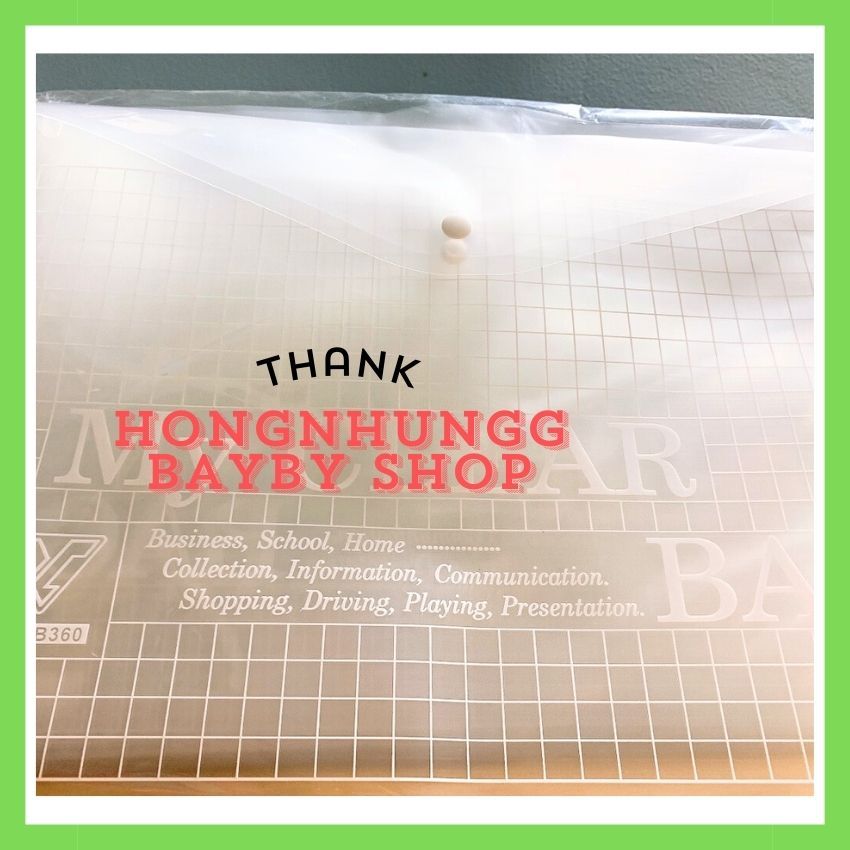 Combo 5 Button Covers A4/F4/A5 หนา ยืดหยุ่น ร้านค้าและจัดเก็บเอกสาร A4; HONGNHUNGG SHOP