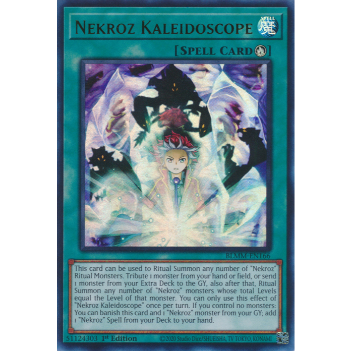 [KW2 Yugioh] [EN-US] การ์ดคาไลโดสโคป Nekroz - BLMM-EN166 - Ultra Rare 1st Edition