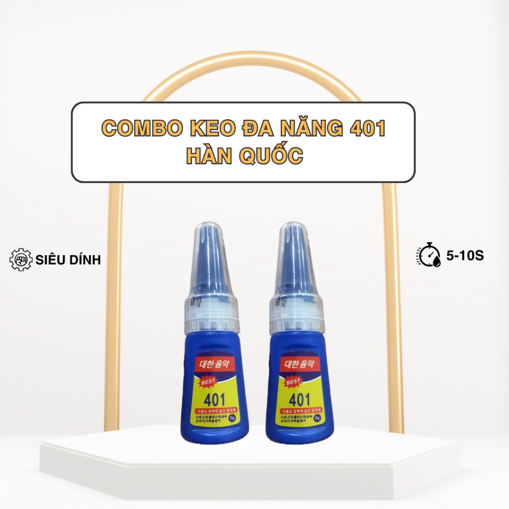 BEST 401 KOREAN MULTI-FUNCTIONAL GLUE COMBO 20G BOTTLE