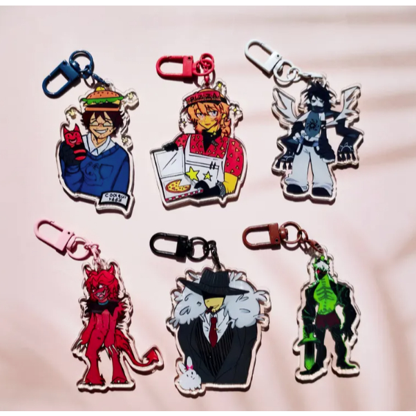 พวงกุญแจ Pre Forsaken พวงกุญแจอะคริลิค | 1x1x1x1,Two Time,Elliot,007n7,C00lokid,Mafioso