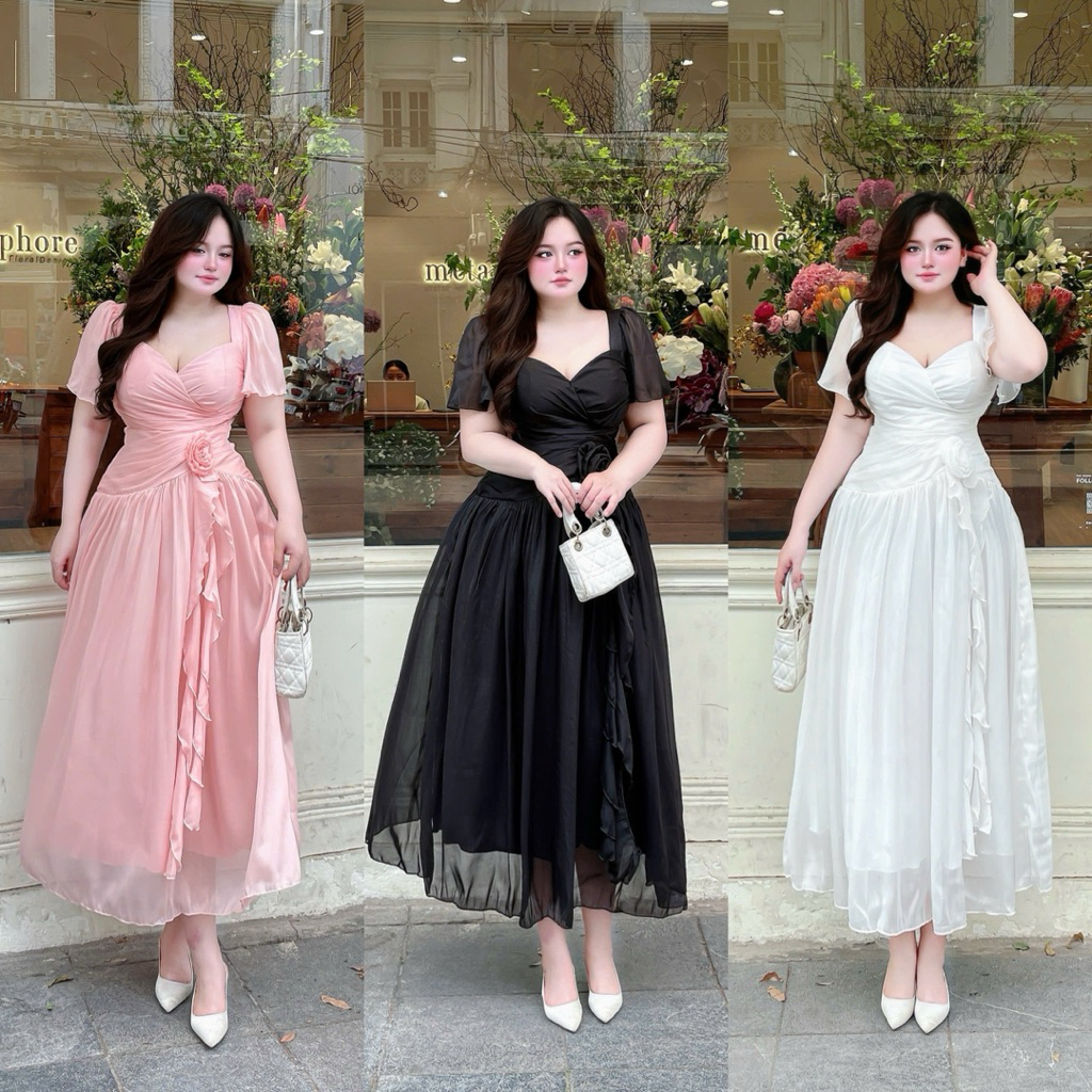 ชุดถ้วยผ้าไหมเมทัลลิก 55-90กก. ML XL XXL QUNH NHU BIGSIZE
