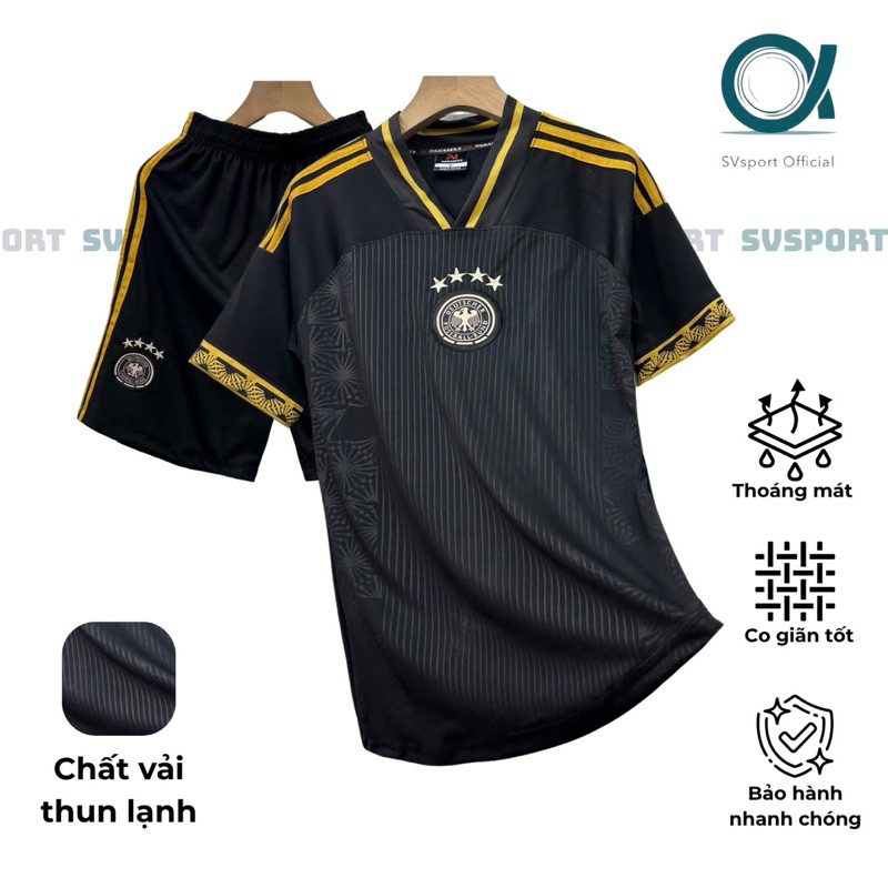 ชุดบอลและฟุตบอล GERMANY WC 2022 ปักโลโก้ - ผ้ายางยืดคุณภาพสูง