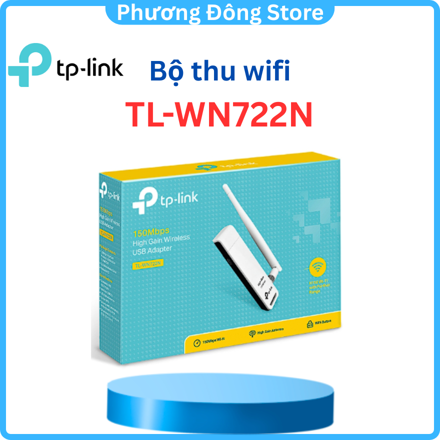 TP-Link TL-WN722N 150Mbps N USB Wifi Receiver - สินค้าของแท้