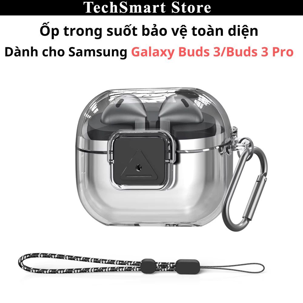 เคสป้องกันหูฟังแบบใสสําหรับ Galaxy Buds 3,Buds 3 Pro,Buds 3 FE