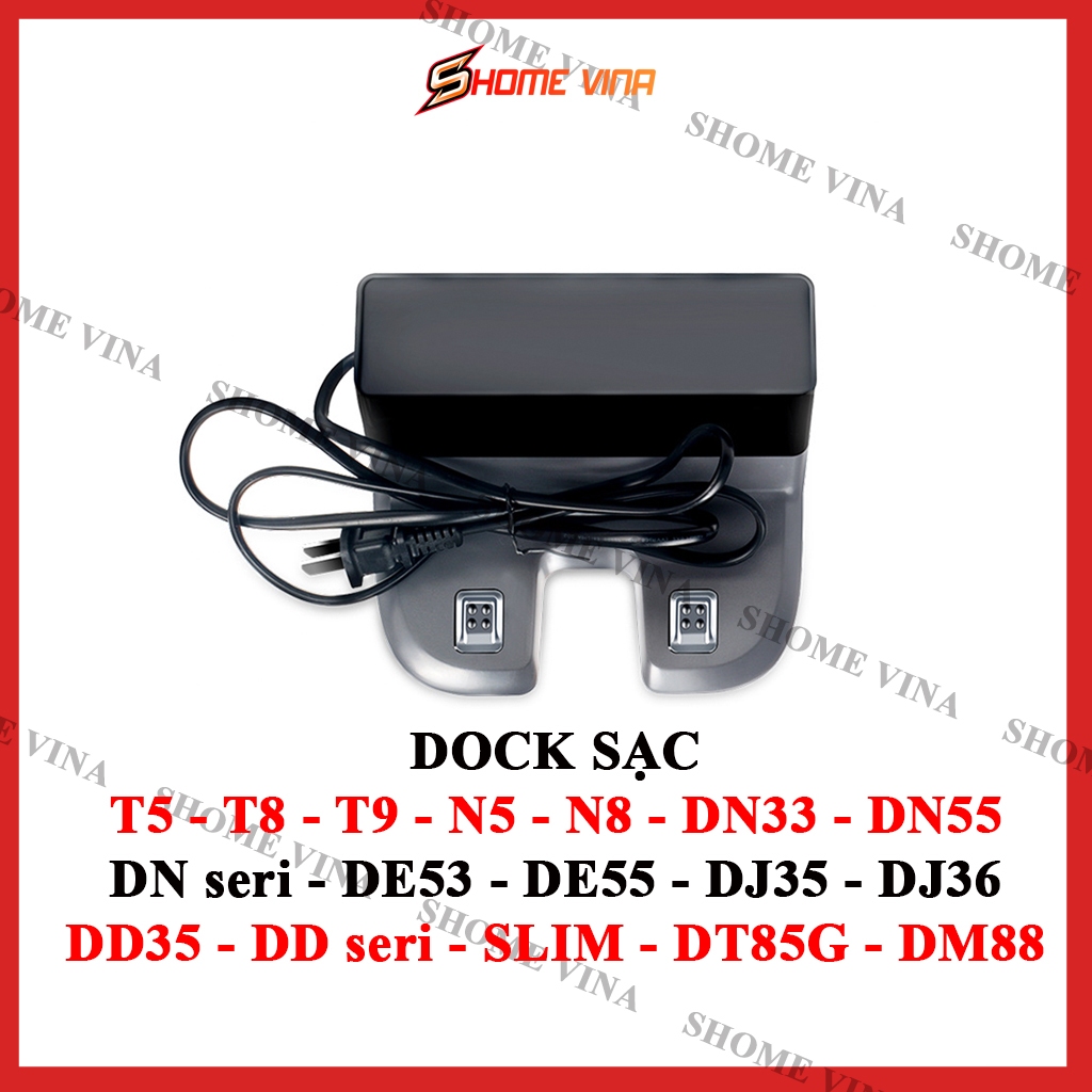 แท่นชาร์จ แท่นชาร์จเครื่องดูดฝุ่นหุ่นยนต์ T5, T8, T9, N5, N8, DN33, DN55, DE53, DE55, DJ35, DJ36, DM