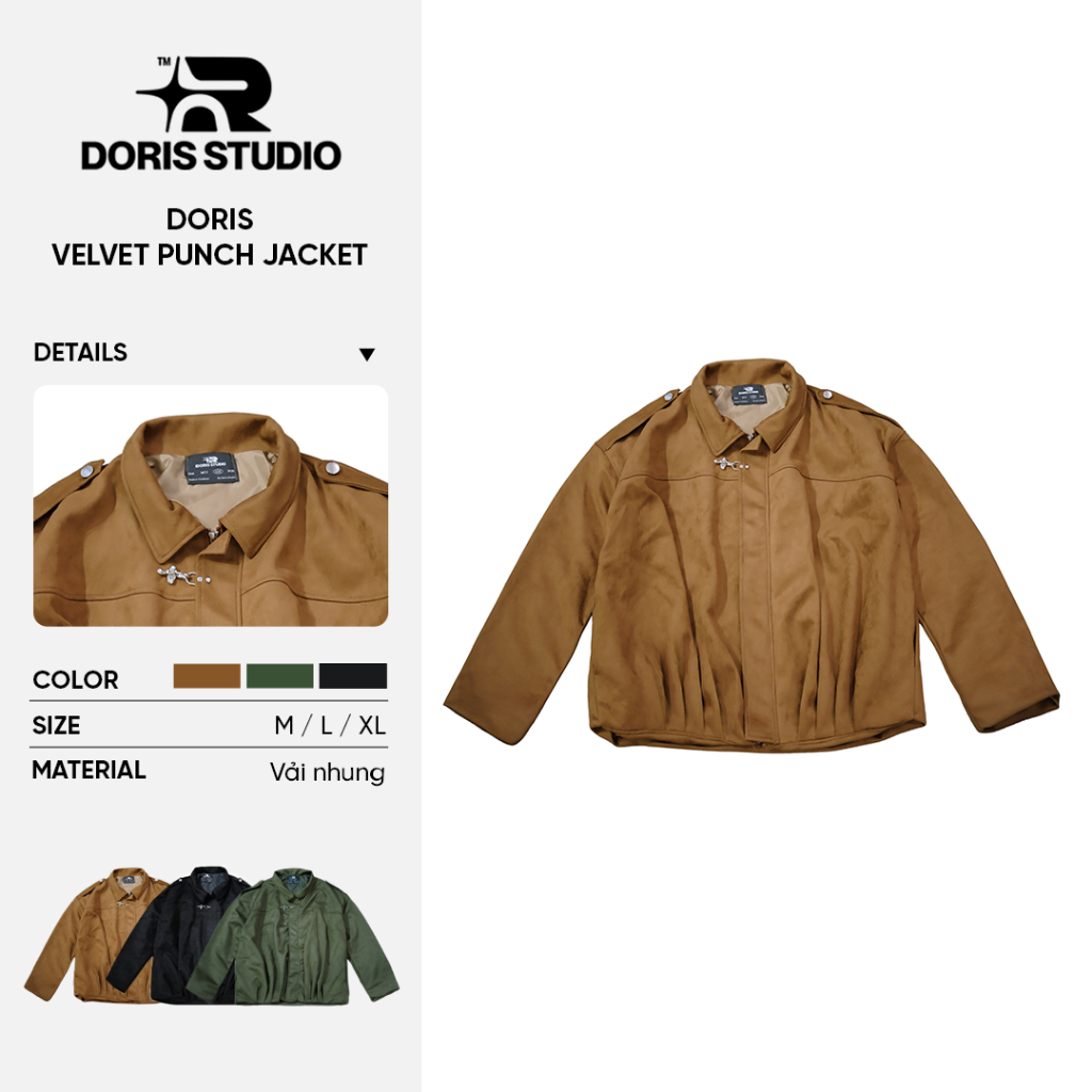 [Opening Deal] Doris / Doris Velvet Punch Jacket / ฟอร์ม unisex