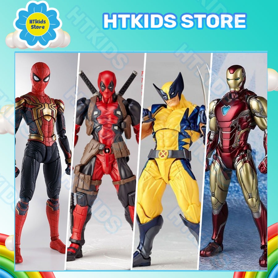 ของเล่นโมเดล MARVEL VENOM – CARNAGE – DEADPOOL WOLF – WOLVERINE | REVOTECH พร้อม MOVING JOINTS| ร้าน