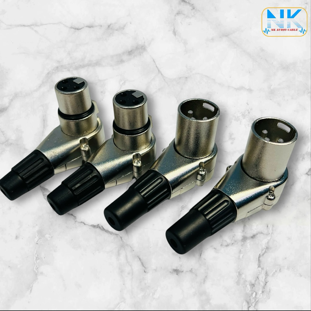 Combo 5 แจ็ค XLR-Canon Curved L 360 คุณภาพดี