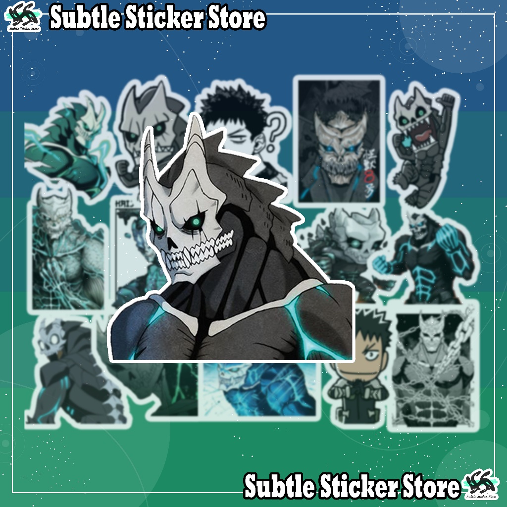 [ไคจูเบอร์ 8] - ชุด 10/15 Kafka Hibino อะนิเมะ/มังงะ Kaiju No 8 - Monster 8 สติกเกอร์ตกแต่งกันน้ําแล