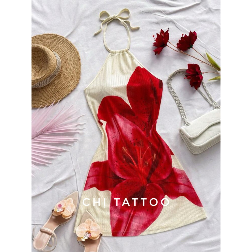 เดรสบอดี้คอนคล้องคอยืด 4 ทาง โวลต์143