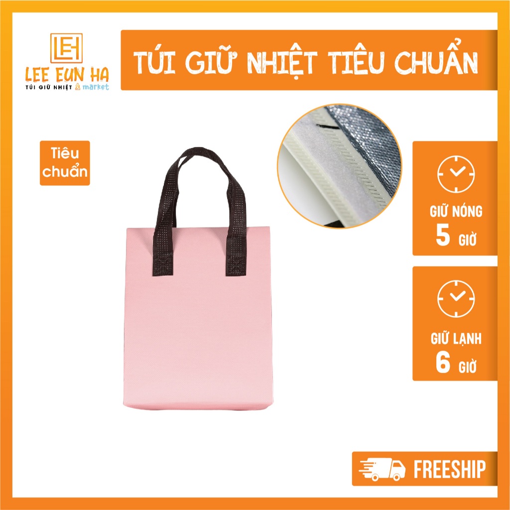 HQ Lee Eun Ha Market กระเป๋าเก็บอุณหภูมิ รหัส TC - 17*16*22cm - มีฝาปิด เก็บร้อนและเย็น นานกว่า 5 ชั