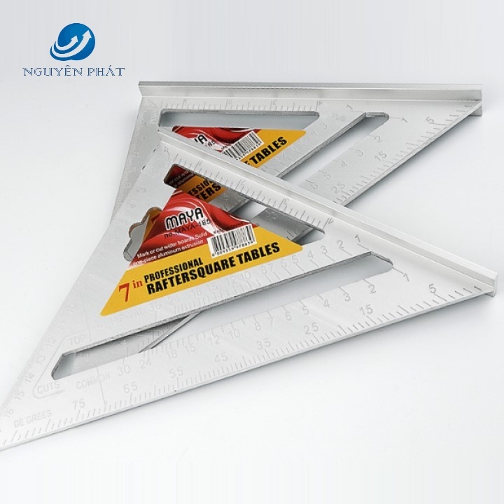 ANGLE RULER 18CM, 30CM ALUMINIUM MAYA - RULER