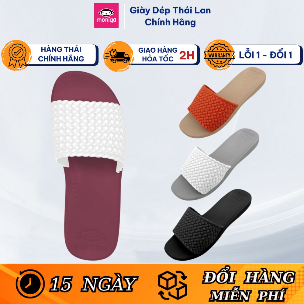 Monobo Moniga 4.4 รองเท้าแตะผู้หญิง Thai Rubber Flat Sole ของแท้