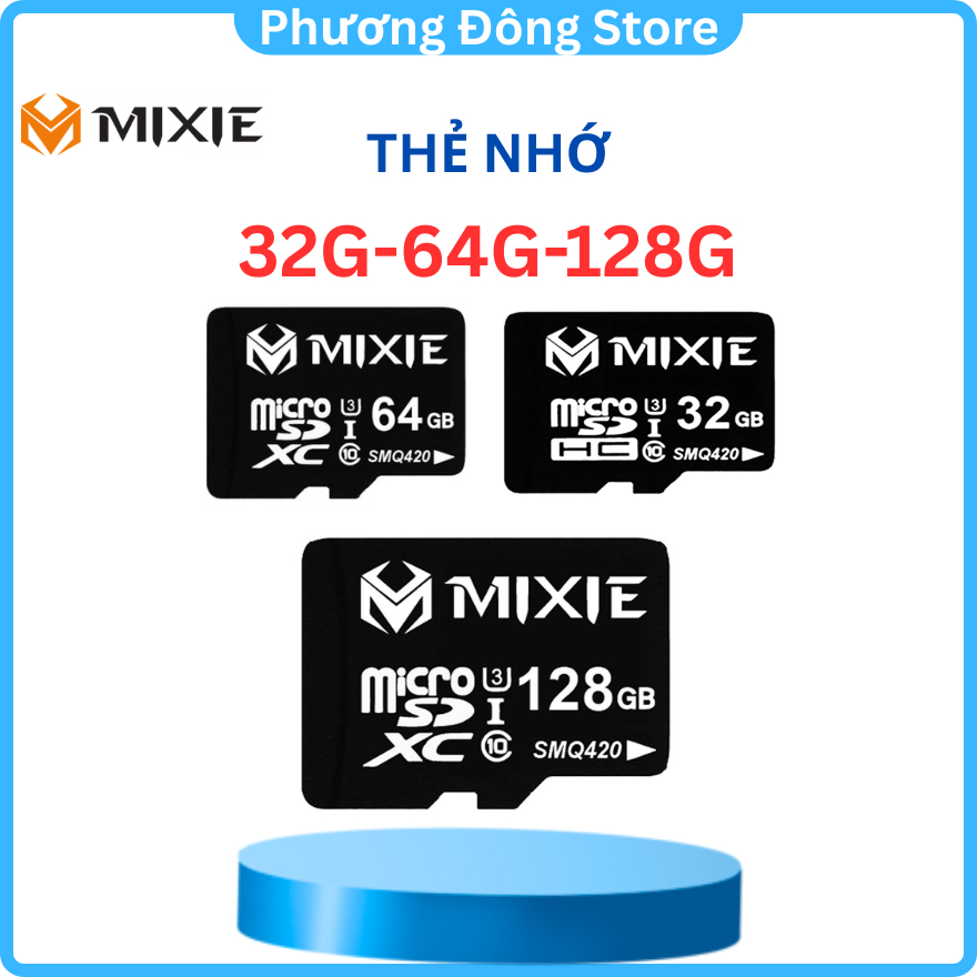 Mixie Micro SD Memory Card 64GB-32G 95MB/S Class 10, การ์ดหน่วยความจํากล้อง, การ์ดหน่วยความจําโทรศัพ