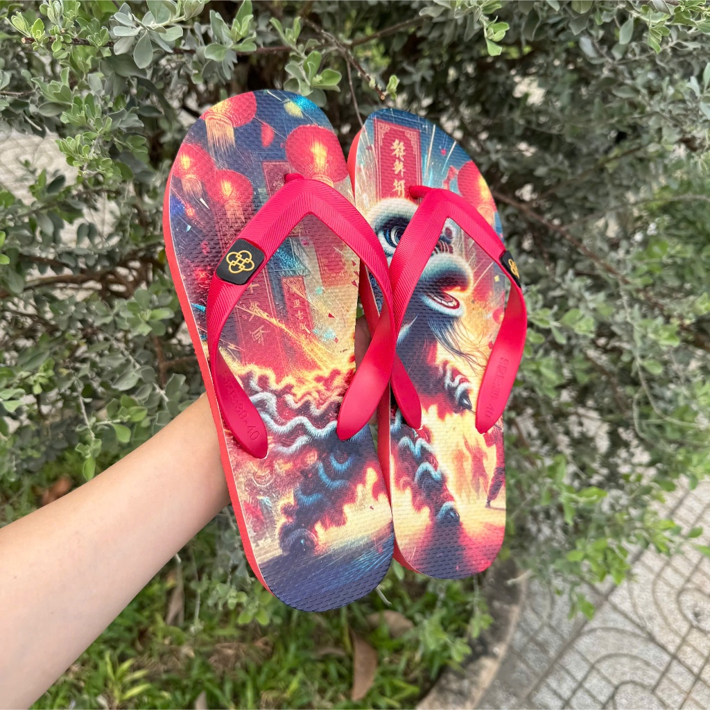 THAILAND LAO FLIPBOARD HD คุณภาพสูงยาง MATERIAL 3D UNICORN SLIDER DRUM SOLES (3D LAN RED STRAPS)