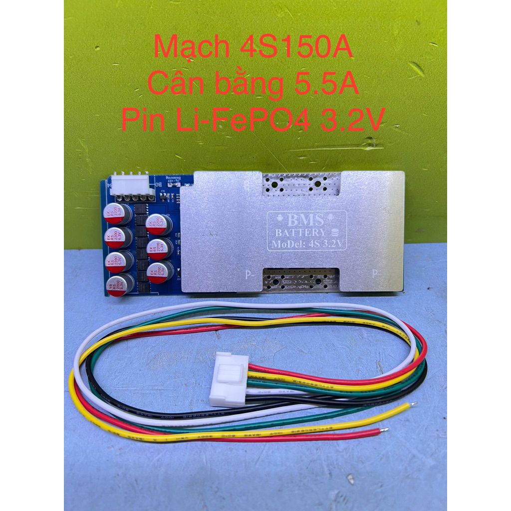 วงจร 4S150A พร้อมสมดุล 5.5A (Li-FePO4 3.2V)