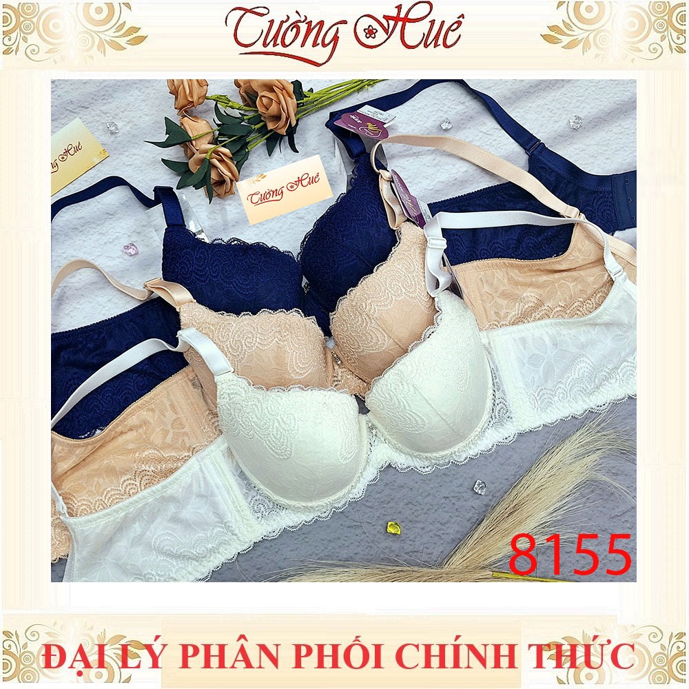 Annie 8155 ชุดชั้นในสตรี B ถ้วยลูกไม้ 1 ซม.โฟมบาง Underwire ขนาดใหญ่กลับ 3 Claspsps