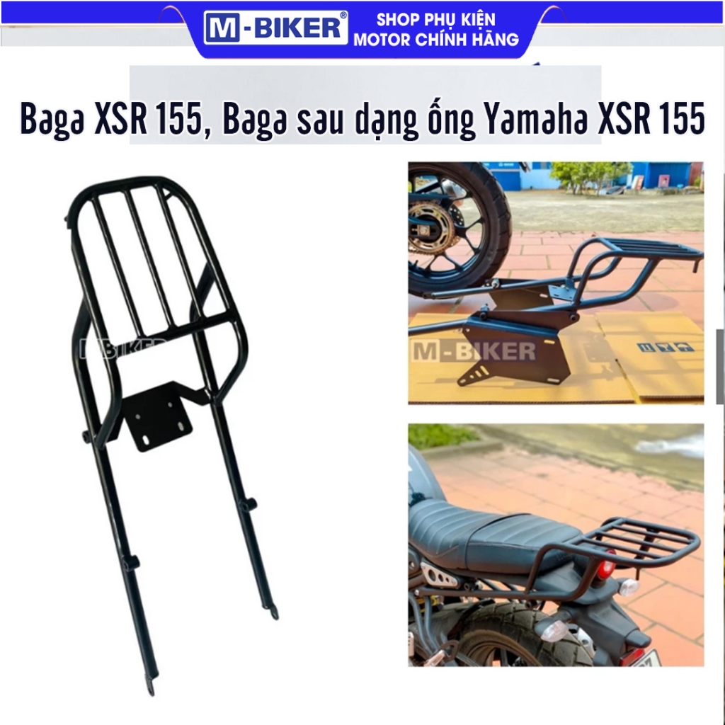 XSR155 ท่อ Baga, XSR155 ท่อ Baga มาตรฐาน Zin MBiker, XSR155 ท่อด้านหลัง Baga สําหรับทัวร์