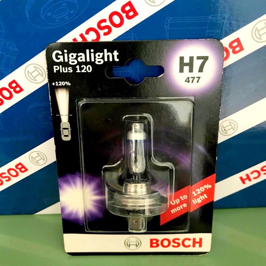 Bosch H7 Brightening Bulb 12V 55W Gigalight Plus +120%