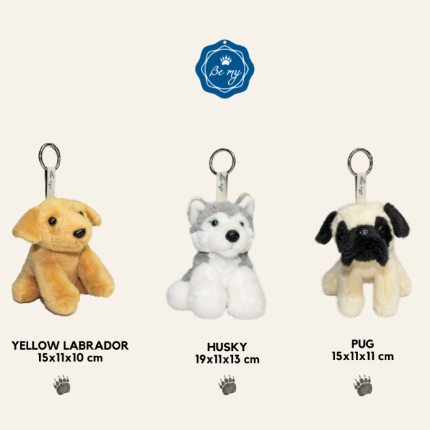 BE MY HANGING - BE MY KEYCHAIN ACCESSORIES - DOG (TIGUE FACE/ LABARDOR/ HUSKY )