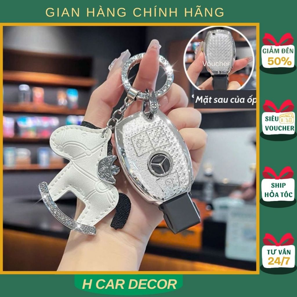 Mercedes C200,C250,C300, E200, E250, E300 เคสกุญแจ 2013 - 2016 bling bling 3 ปุ่ม