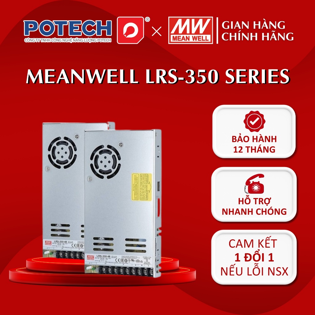 แหล่งจ่ายไฟรังผึ้ง MEANWELL LRS-350-5, LRS-350-12, LRS-350-15, LRS-350-24, LRS-350-36, LRS-350-48