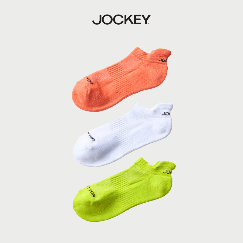 ถุงเท้ากีฬา Jockey ขนาดกลาง Cotton 3 ชิ้น - J4068