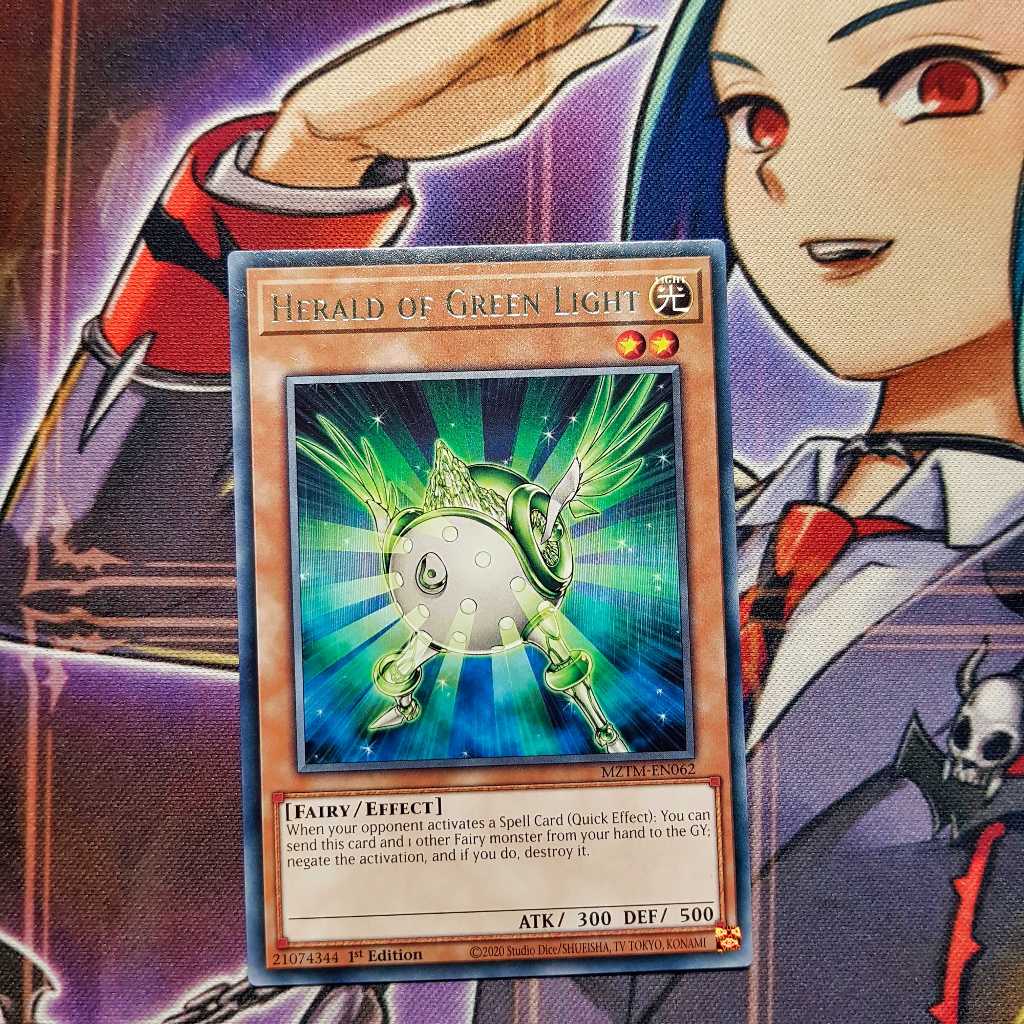 การ์ด Yugioh ของแท้ | เฮราลด์แห่งแสงสีเขียว | MZTM หายาก