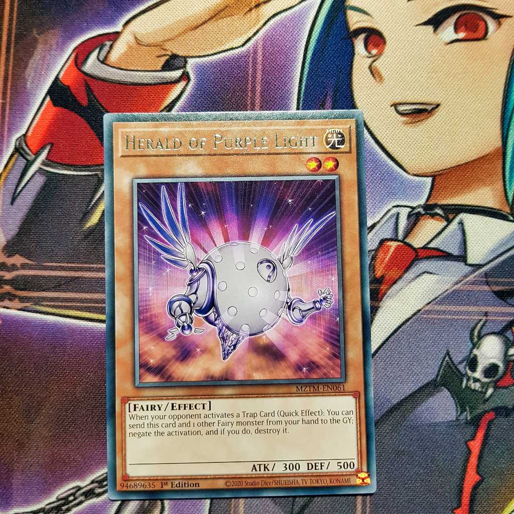 การ์ด Yugioh ของแท้ | เฮราลด์แห่งแสงสีม่วง | MZTM หายาก