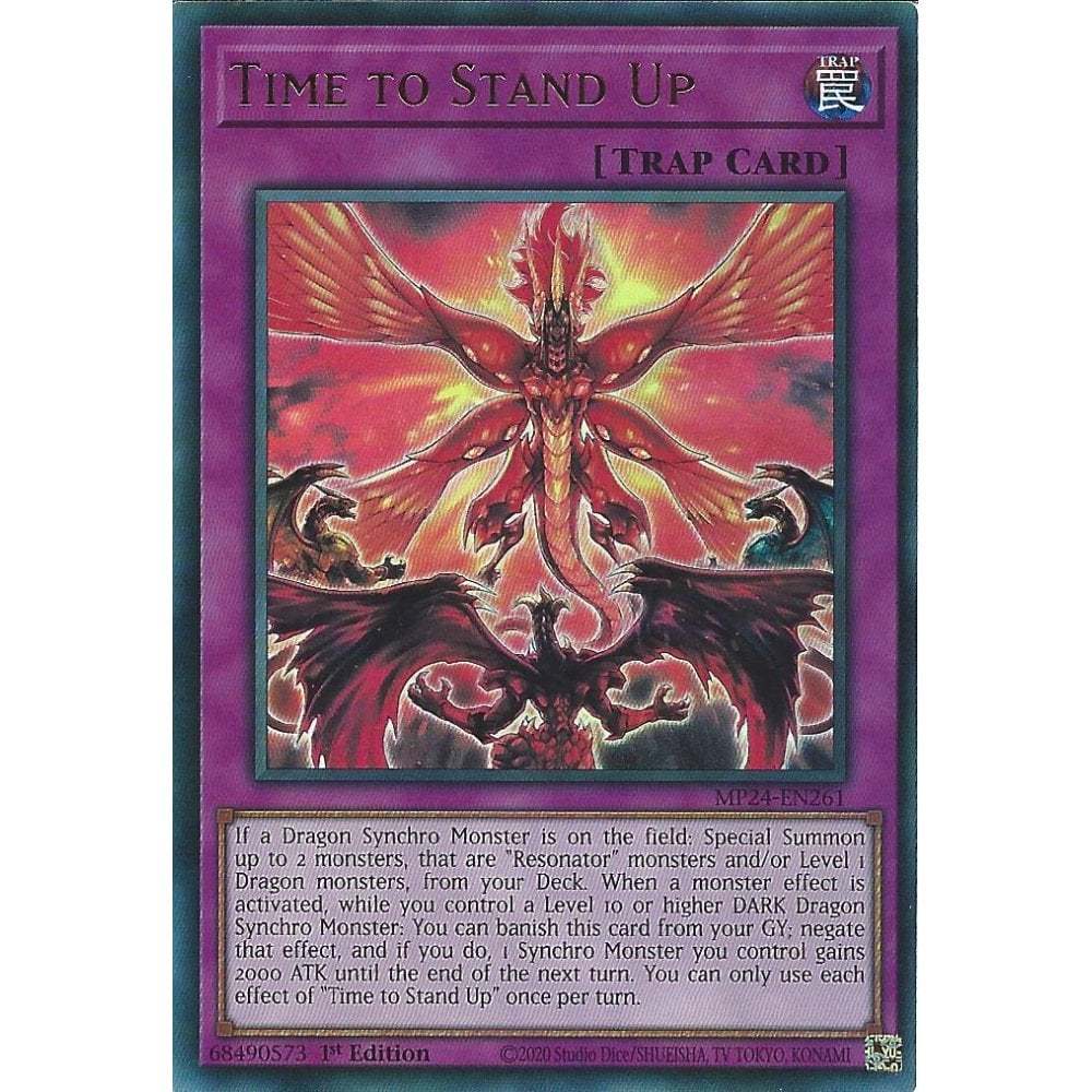 [KW2 Yugioh] [EN-UK] การ์ด MP24-EN261 Time to Stand Up : การ์ดหายากมาก : รุ่นที่ 1