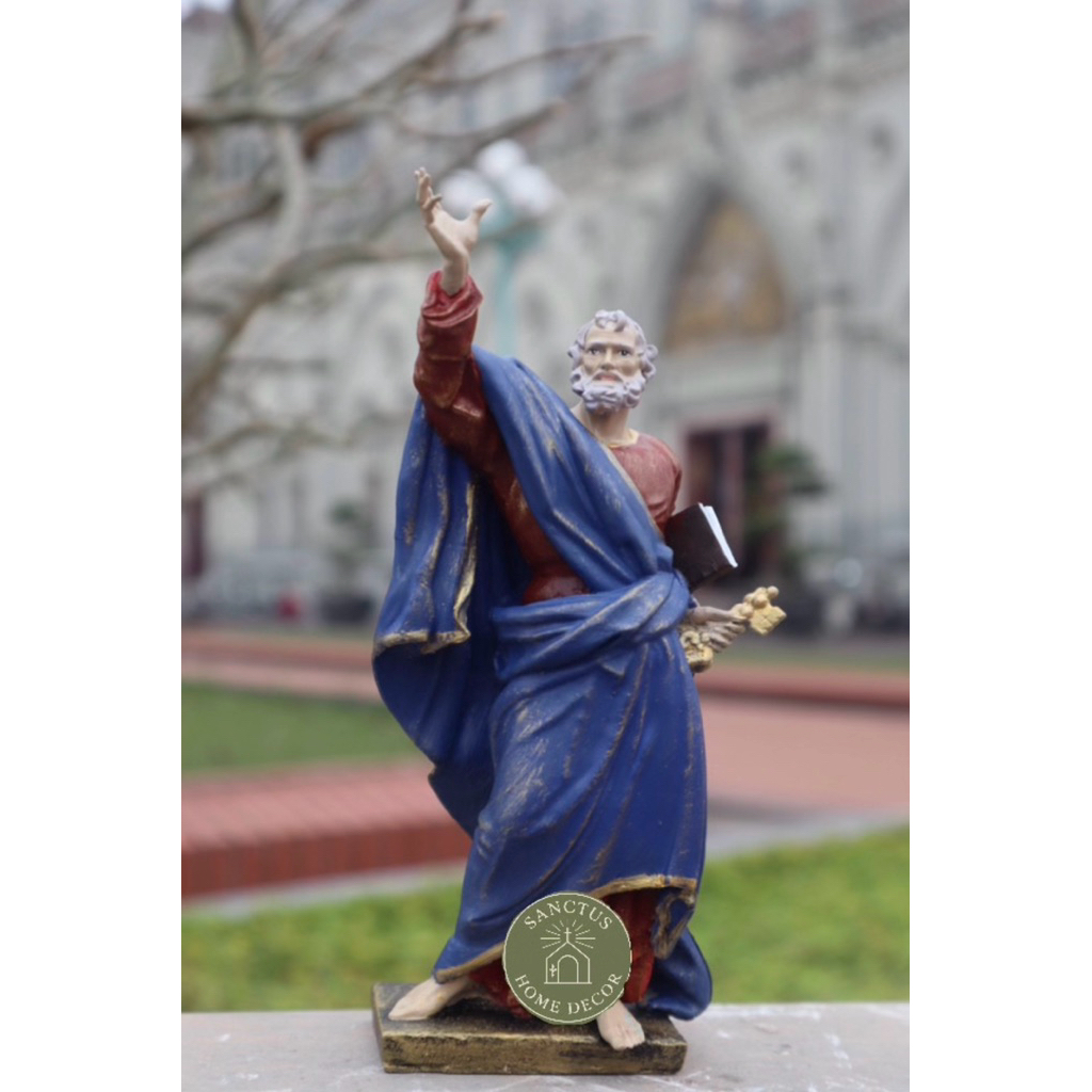 Saint Phero Apostle 15cm I รูปปั้นคาทอลิกทาสีมือคุณภาพสูง