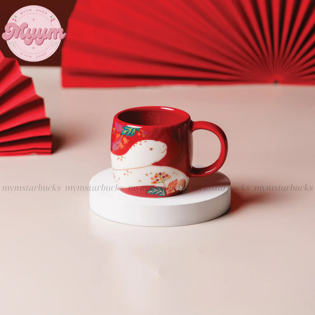 [ของแท้] 3OZ CUP (89ML) STARBUCKS ZODIAC SNAKE SS MUSHY SNAKE